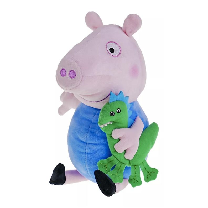 Juguete Peluche Peppa Pig 30cm Con Mascota George Infantil Azul