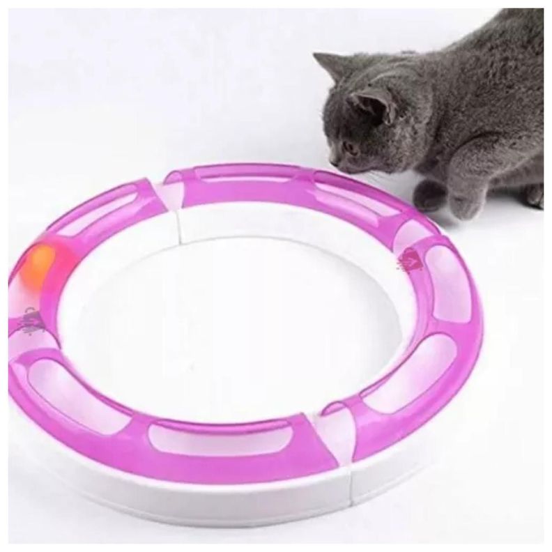 Juguete Interactivo Laberinto Giratorio Para Gatos Mascotas-2