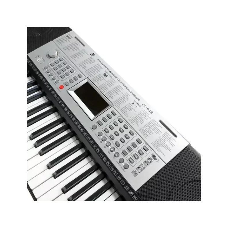 Piano Electrico Teclado Musical 61 Teclas Con Microfono-1