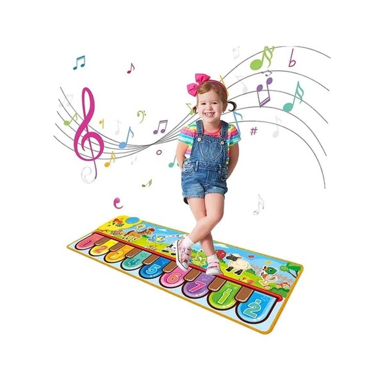 Alfombra Musical Piano Infantil Batería-1