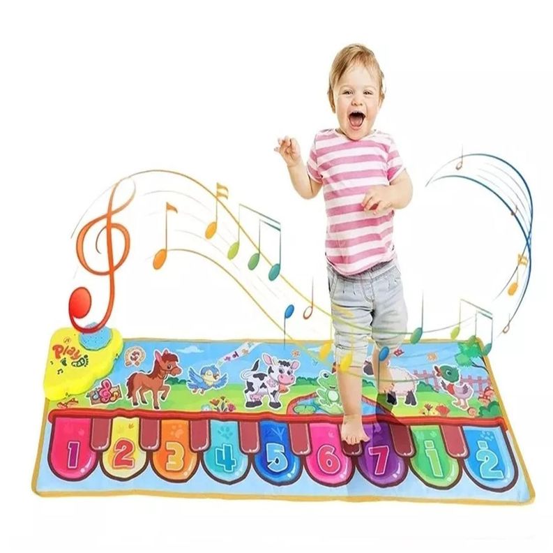 Alfombra Musical Piano Infantil Batería-5