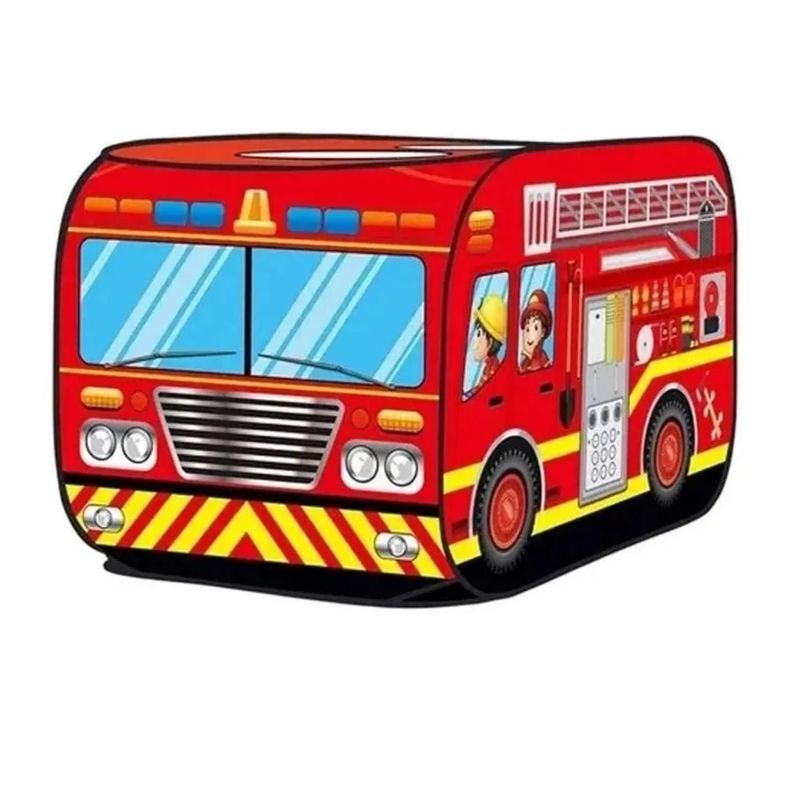 Carpa Armable Centro Juegos Camión Bomberos Infantil-0