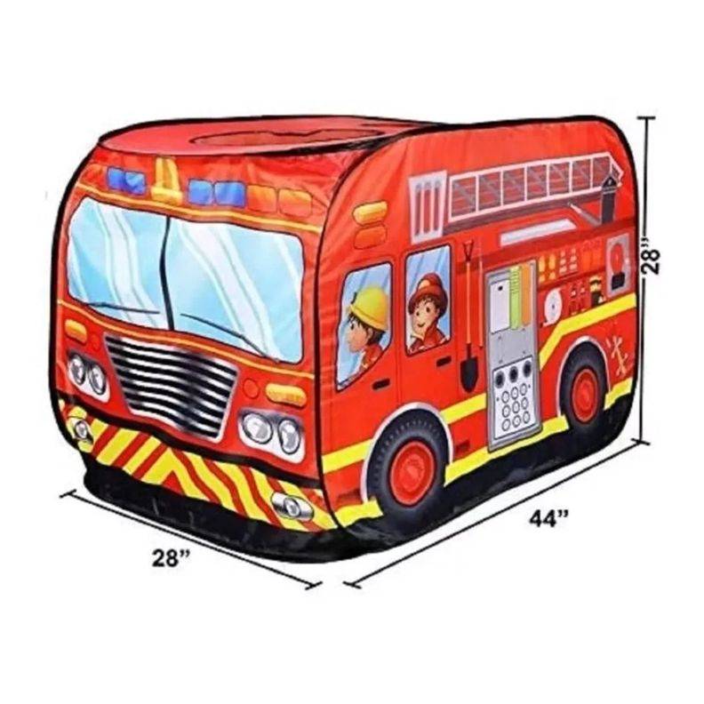 Carpa Armable Centro Juegos Camión Bomberos Infantil-1