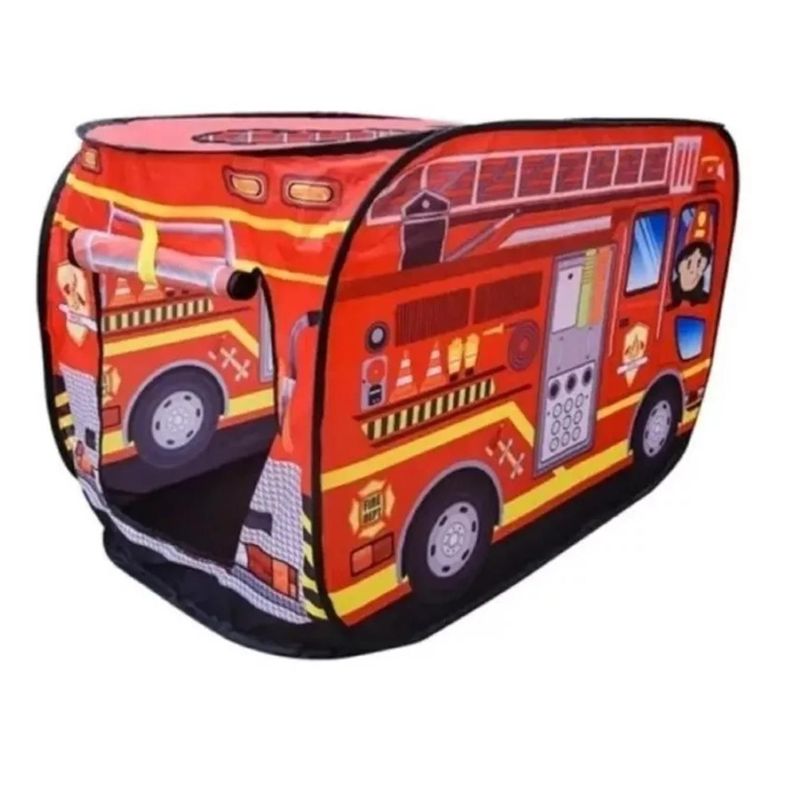 Carpa Armable Centro Juegos Camión Bomberos Infantil-2