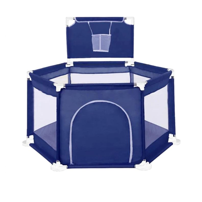 Piscina Corral Infantil Bebe Estimulacion Pelotas Azul-0