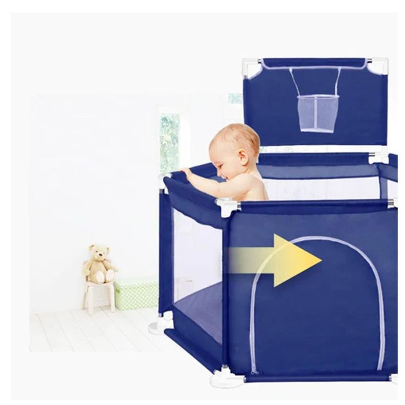 Piscina Corral Infantil Bebe Estimulacion Pelotas Azul-1