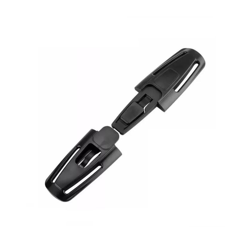 Clip De Seguridad Universal Para Arnes De Silla Negro-1
