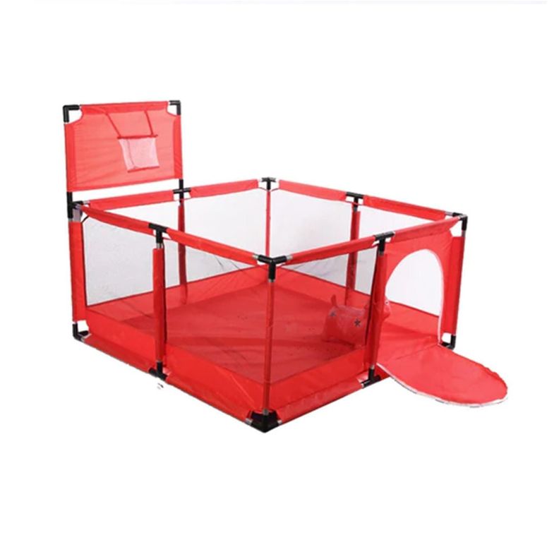 Corral Para Bebes Piscina Juego Interactivo Rojo-0