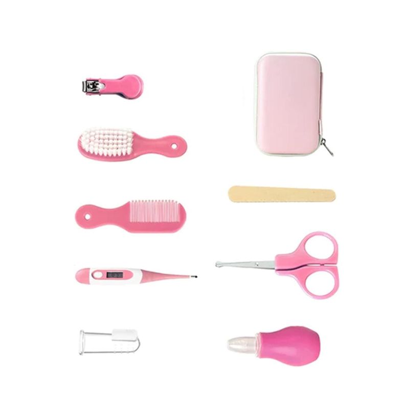Set De Cuidados Manicure Bebés 8 Piezas Rosado-1