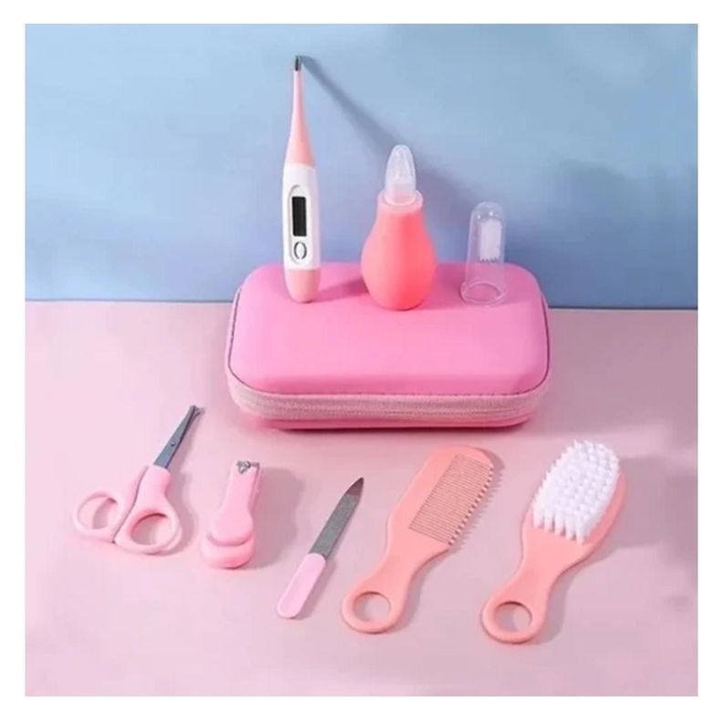 Set De Cuidados Manicure Bebés 8 Piezas Rosado-2
