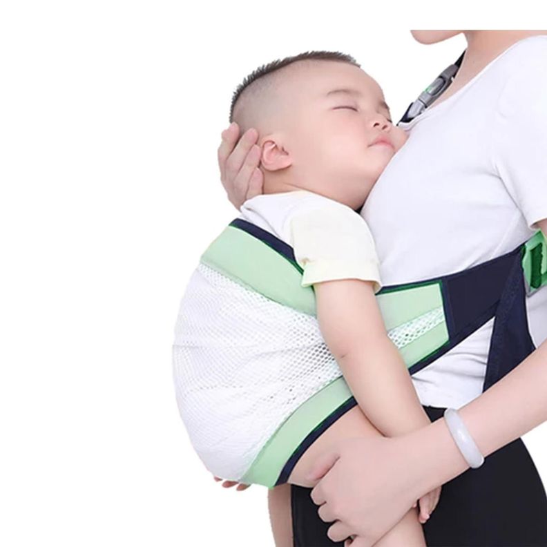 Porta Bebé Fular Canguro Ergonómico Verde-1