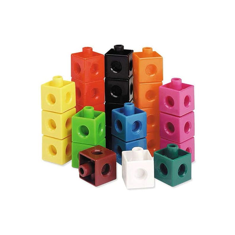 Pack 100 Cubos Lego Multiencaje Infantil Azul