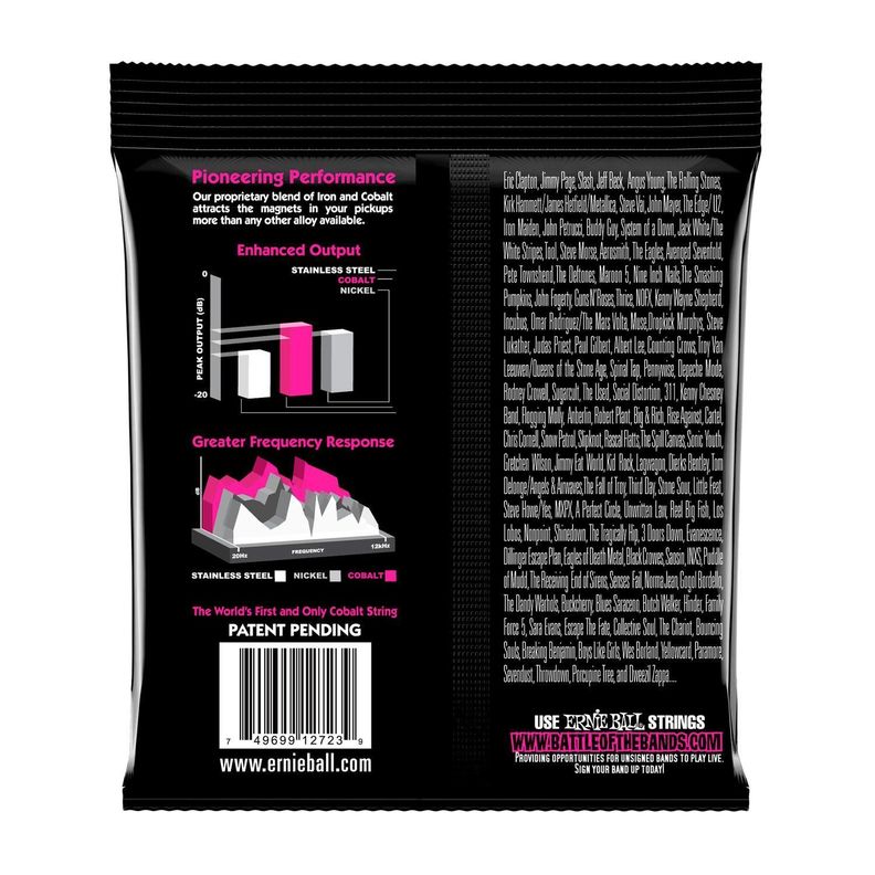 Ernie Ball 2723 COBALT SUPER SLINKY Set de Cuerdas Guitarra Eléctrica 9-42-1