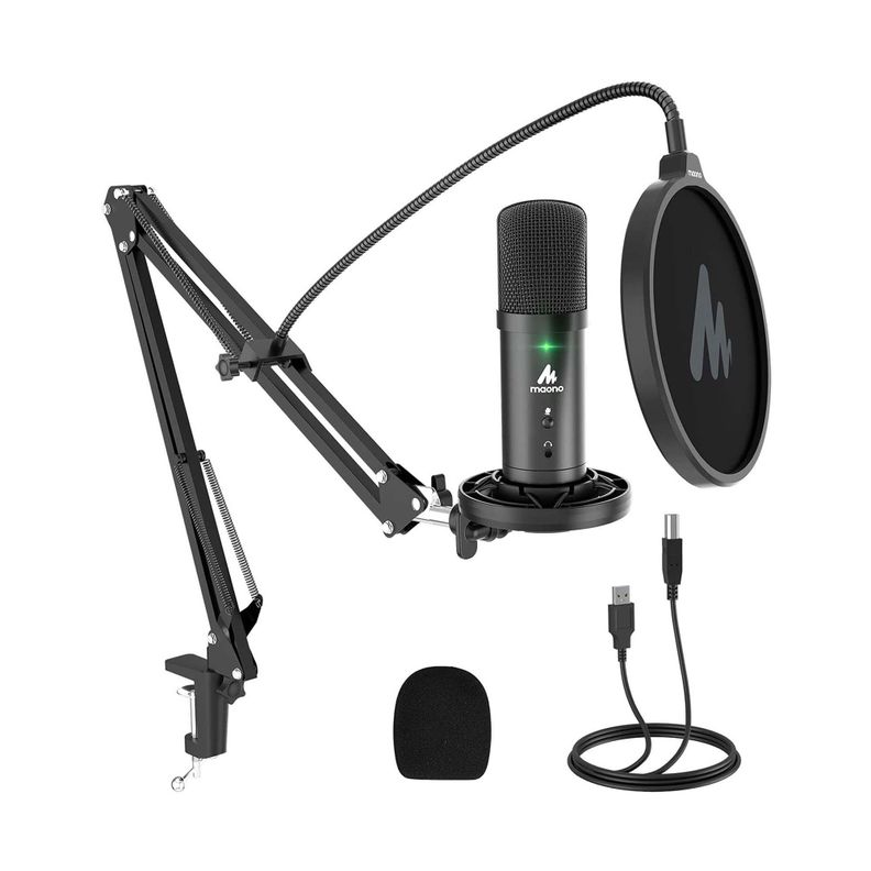 SET DE MICROFONO DE PODCAST MONITOREABLE AU401-0