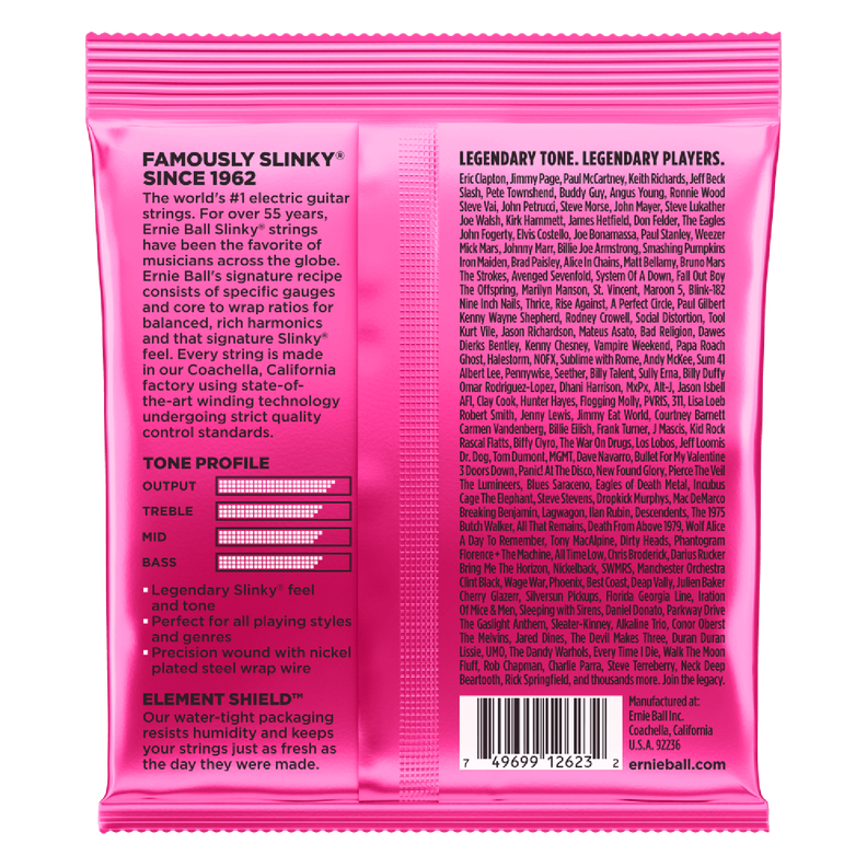 Ernie Ball 2623 SUPER SLINKY Set de 7 Cuerdas Guitarra Eléctrica 09-52-1