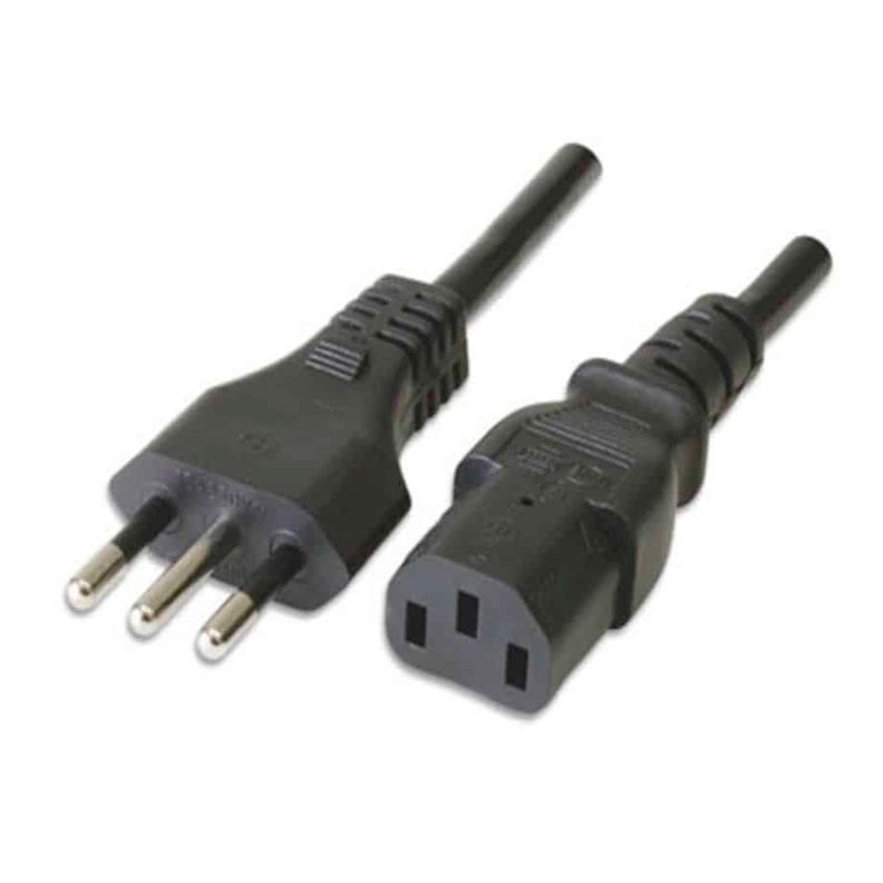 CABLE PODER C/MACHO 1.8MTS NEGRO Cref CP18