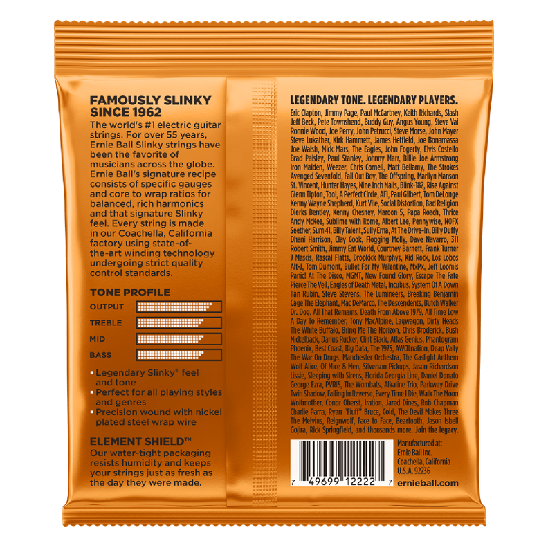 Ernie Ball 2222 HYBRID SLINKY Set de Cuerdas Guitarra Eléctrica 09-46-1