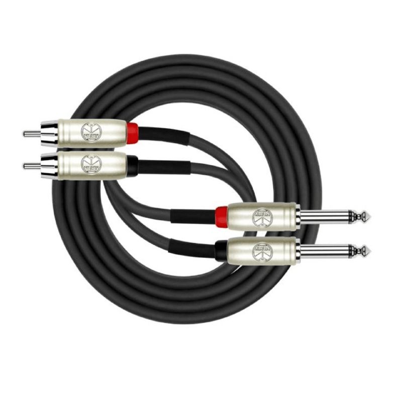 Kirlin AP403PR BK Cable de conexi n 2 RCA a 2 Plug mono 3 Metros