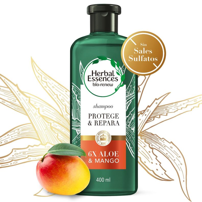 Pack 3 Shampoo Herbal Essences 6X Aloe & Mango 400ml-3