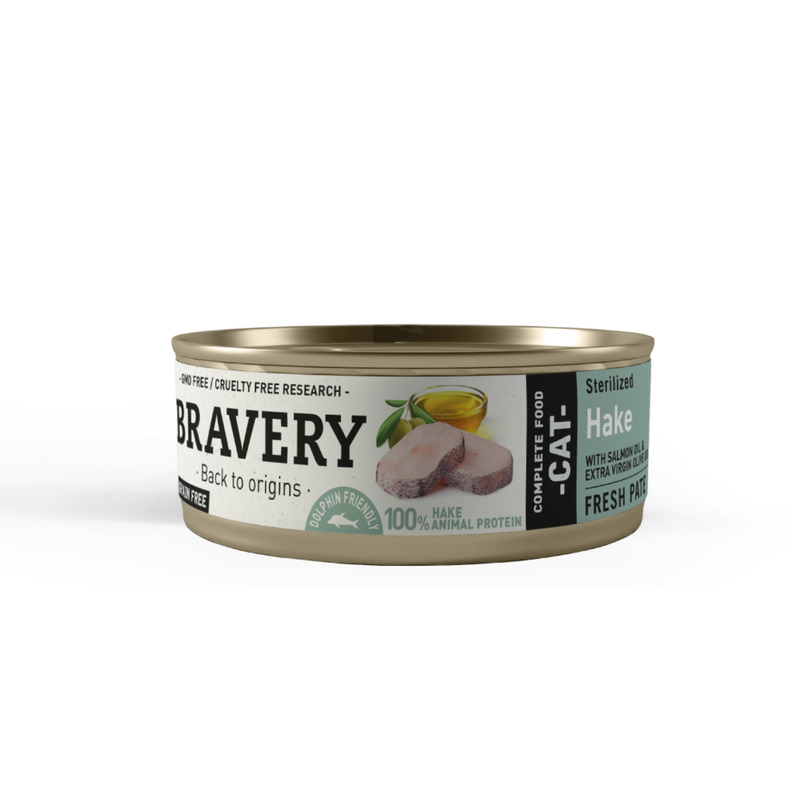 Bravery Hake Esterilizado Cat Wet Food 70 Gr.-0