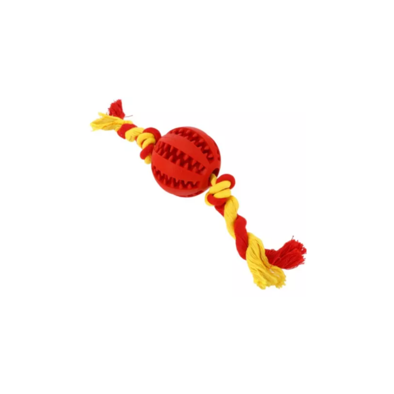 Pelota Con Cuerda Warrior Rojo/Amarillo-0