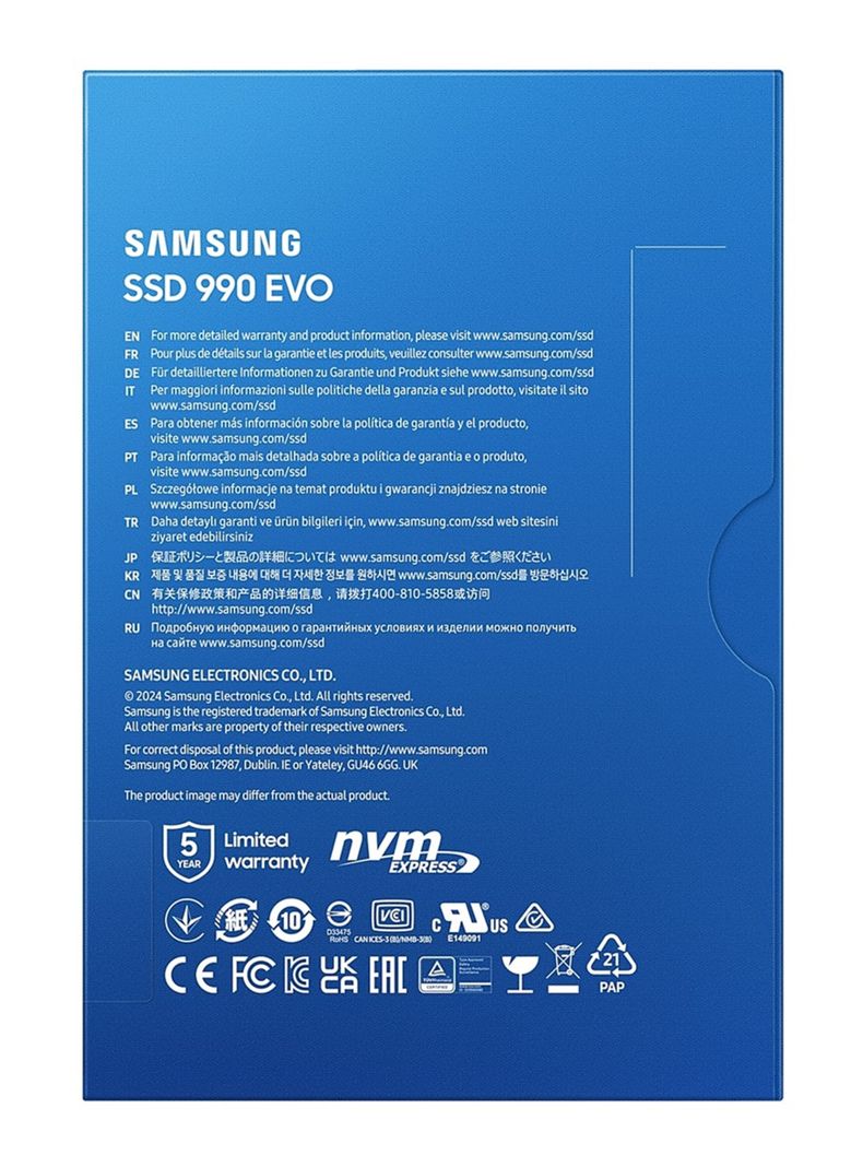 Disco Sólido M.2 Samsung 990 EVO 1TB PCIe 4.0-1