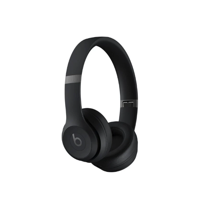 Audífonos Inalámbricos Beats Solo 4 - Negro Mate Luz Blanco-1