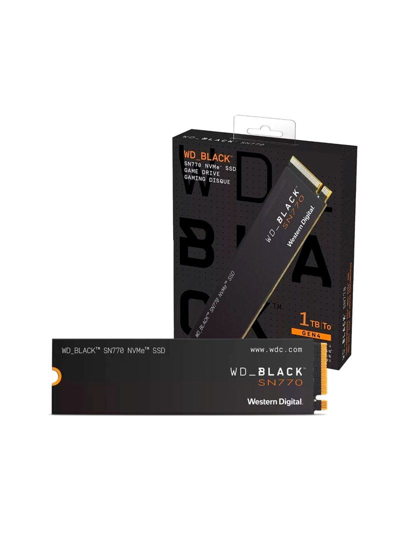 Unidad SSD Western Digital Black SN770 1TB M.2 2280 NVMe PCIe 4.0