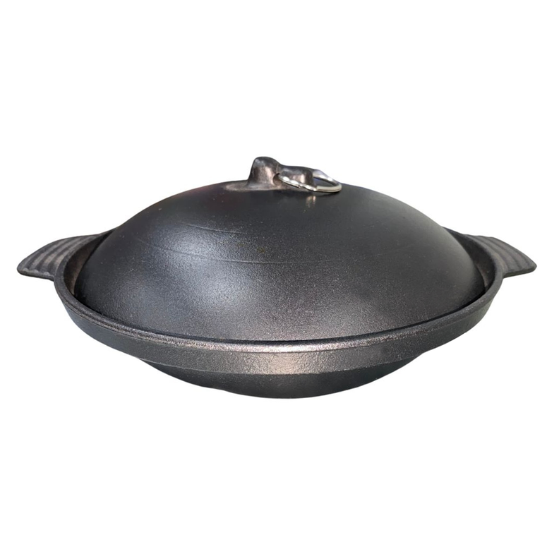 Plato de Hierro Fundido con tapa de 19cm-0