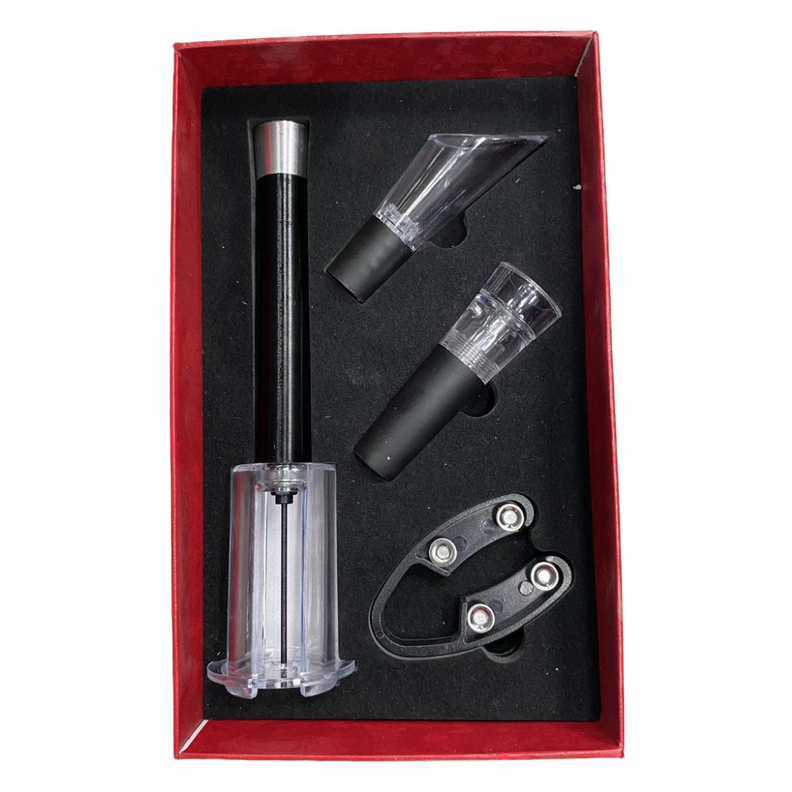 Kit de accesorios para vino 4 piezas-0