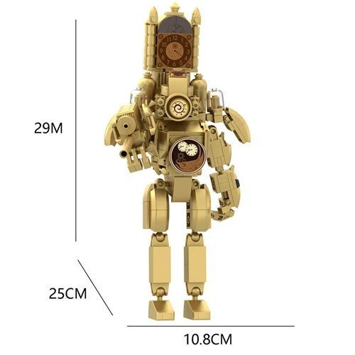 Titan Clockman Bloques Gigante Skibidi Toilet Multiverse-1