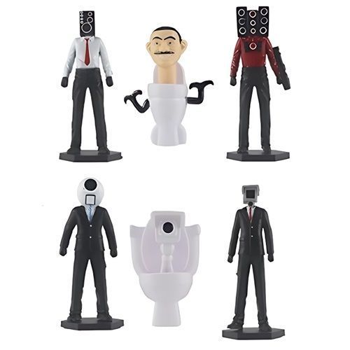 12 Figuras Skibidi Toilet Titan Tv man-1