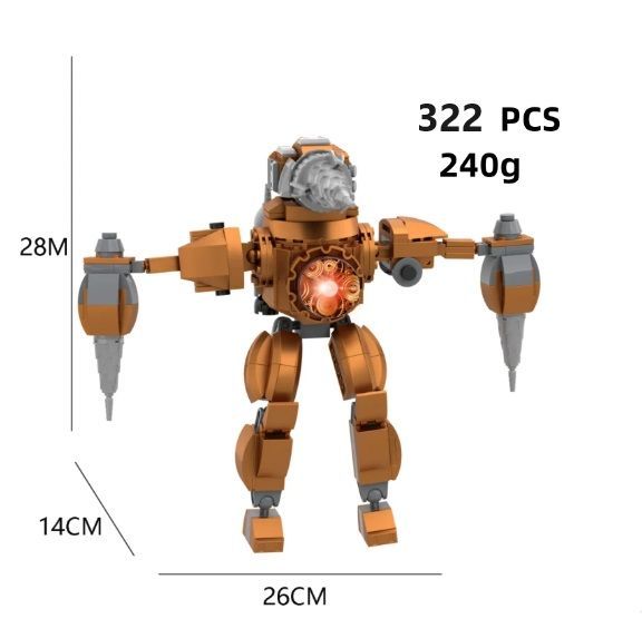 Figura Titan Taladro Bloques Gigantes Titan Drill Man-1