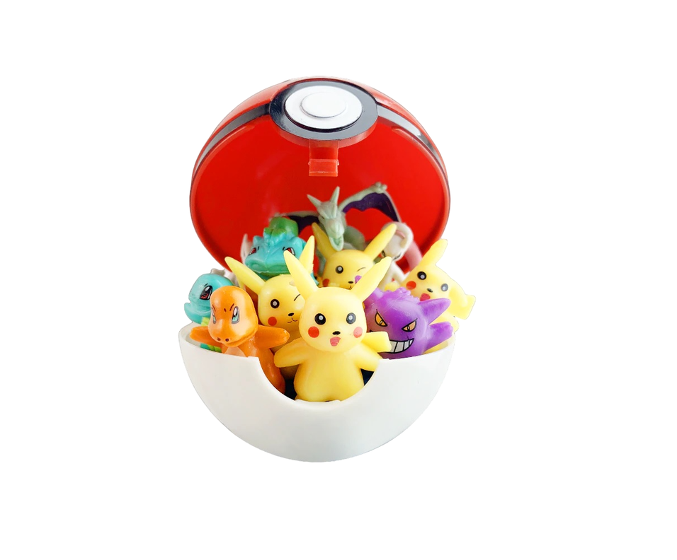 Pokebola + 6 Figuras Pokemon-0