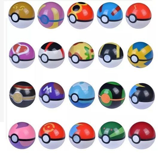 Pokebola + 6 Figuras Pokemon-1