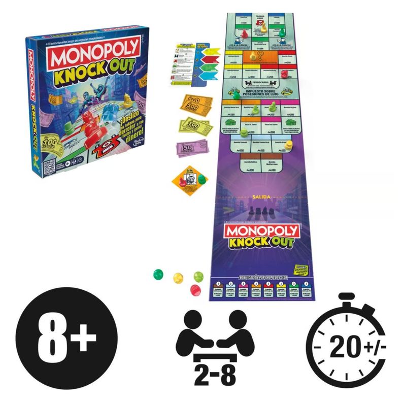 Juego De Mesa Monopoly Knock Out-1