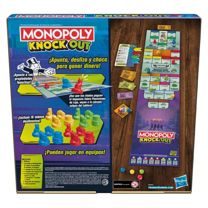 Juego De Mesa Monopoly Knock Out-2
