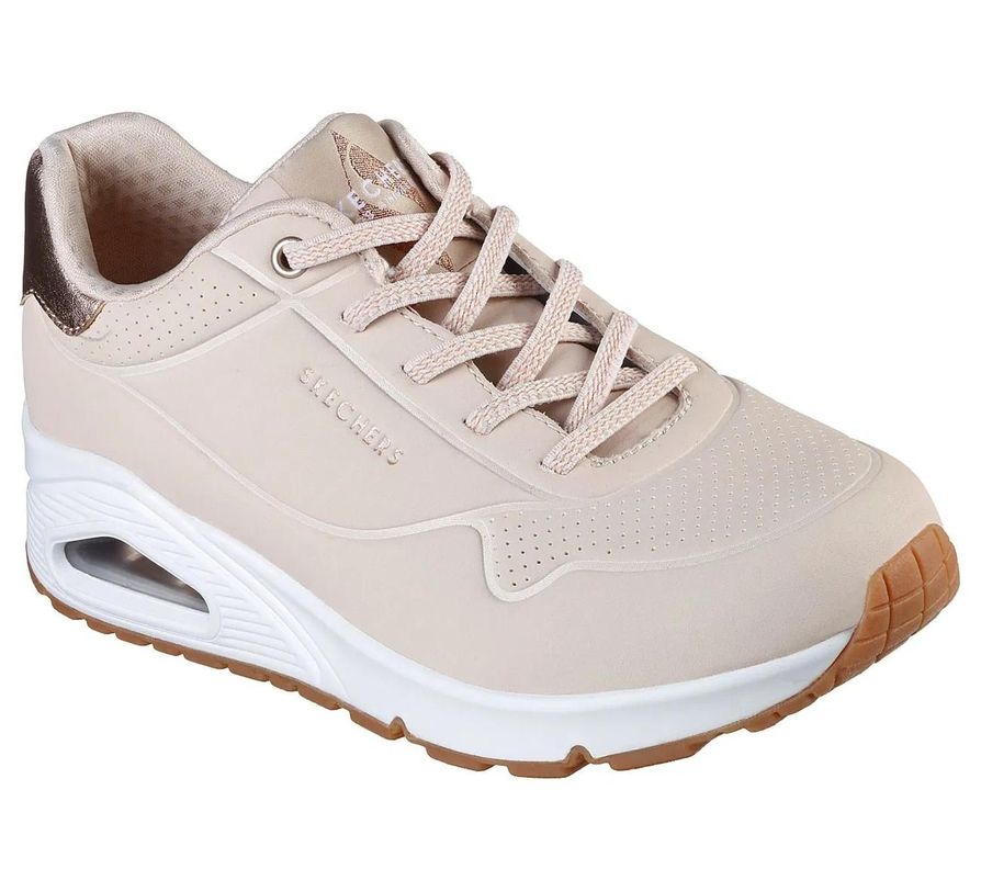 Zapatilla Skechers Mujer Shimmer Away 155196 NAT Beige 35