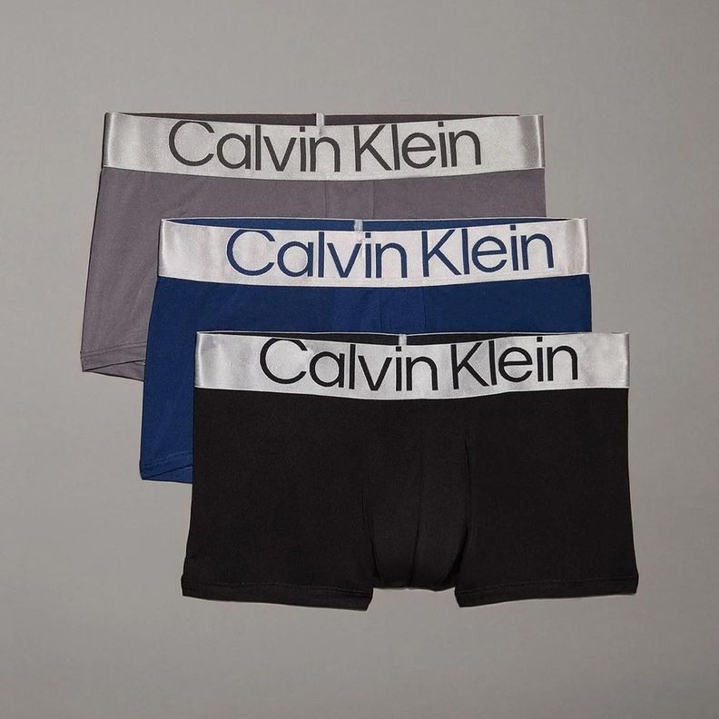 Pack 3 Boxers Low Rise Trunk Steel Micro Calvin Klein