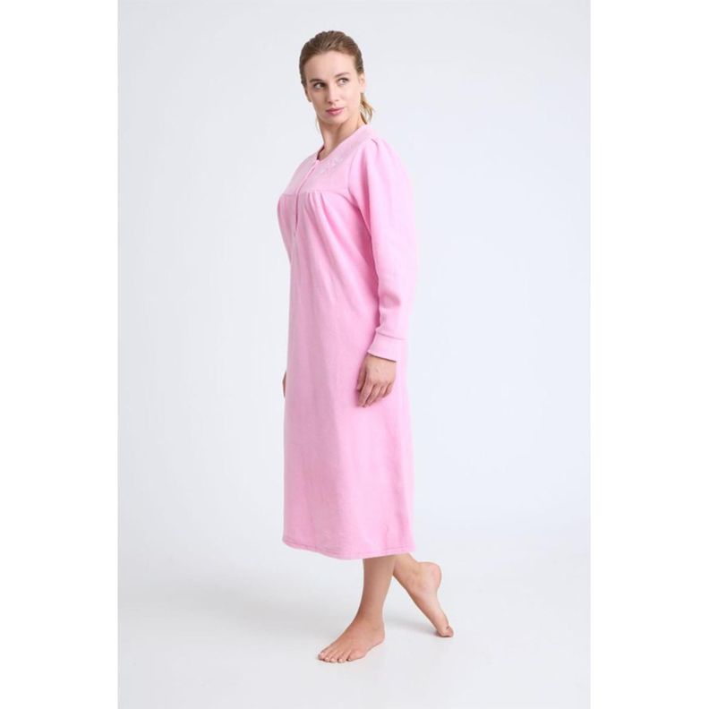 Camisa Polar Bordado Rosa Mujer 723 Beckil-2