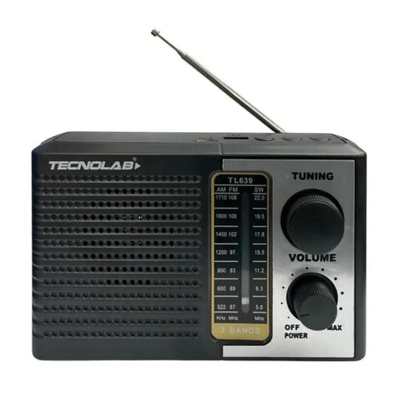 Radio Portatil TECNOLAB TL639 Negro 5W