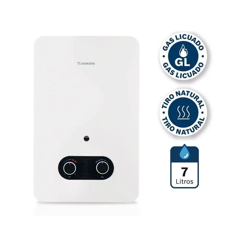 Calefon Ionizado 5 Litros Gas Licuado Hydrobase 1500 Junker-1