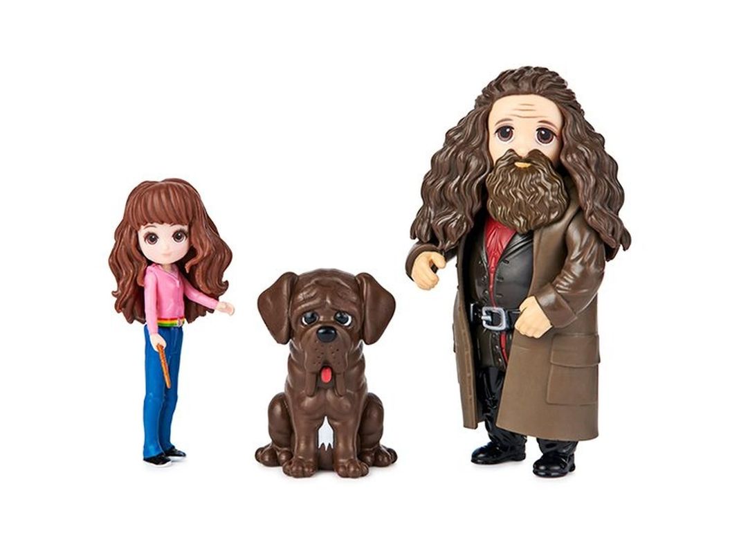 Mini Set de Figuras Hermione y Hagrid Negro