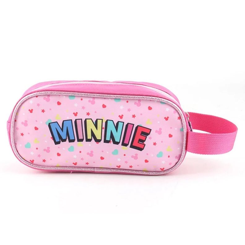 Mochila Escolar Niña Con Ruedas 3 Piezas Minnie Mouse-4