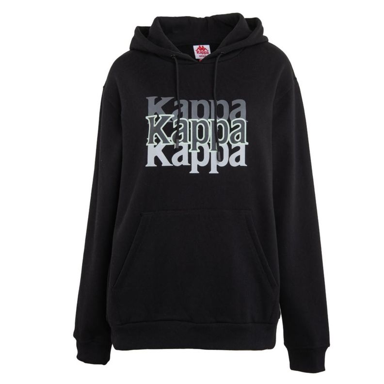 Poleron Hombre Hoodie Negro Kappa KPMPOLI2322NE-0