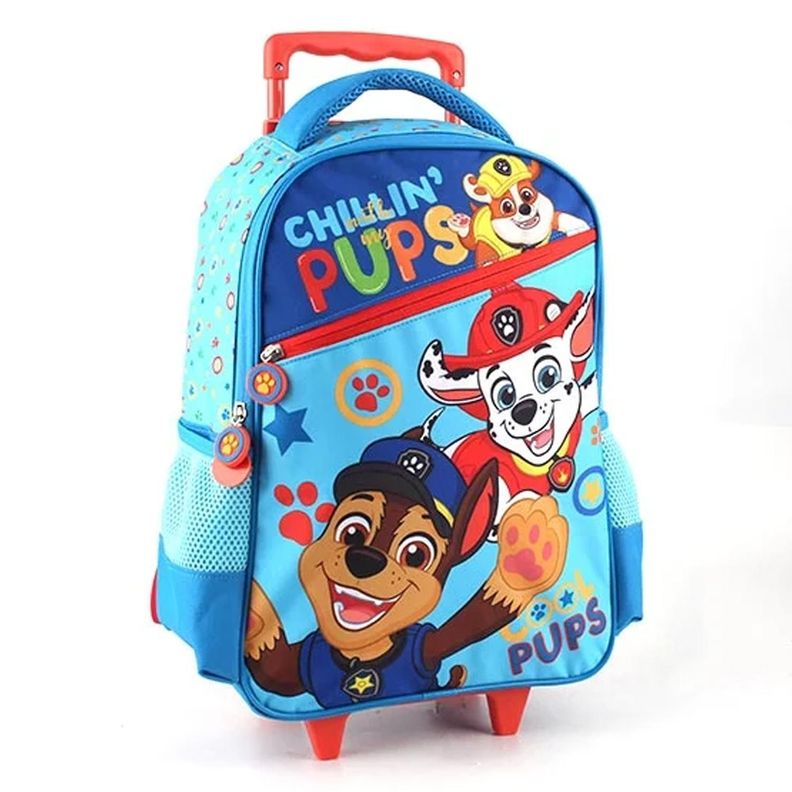 Mochila Escolar Niño Con Ruedas 3 Piezas Paw Patrol-1