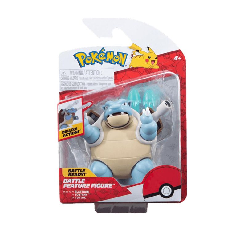 Figura Blastoise Pokemon Disparador Articulado-0