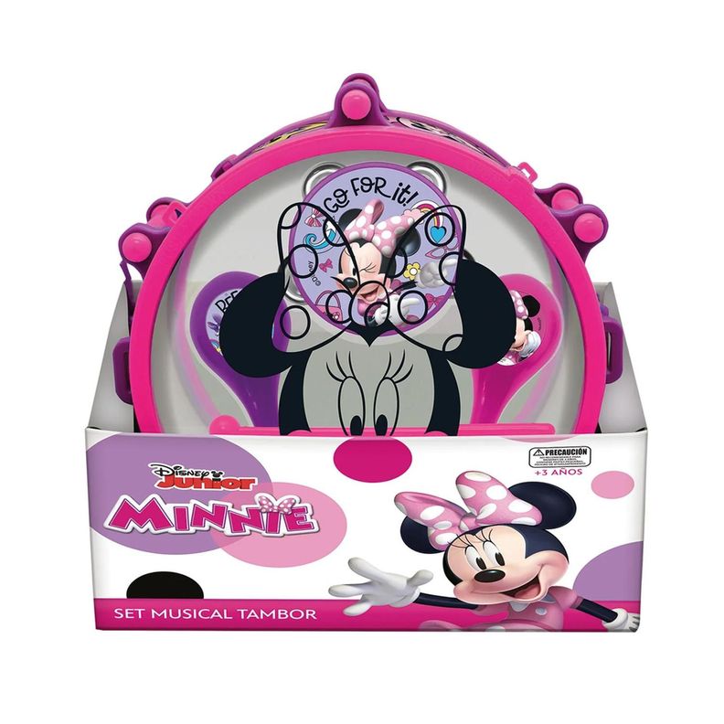 Set Musical En Tambor Minnie Disney Rosado