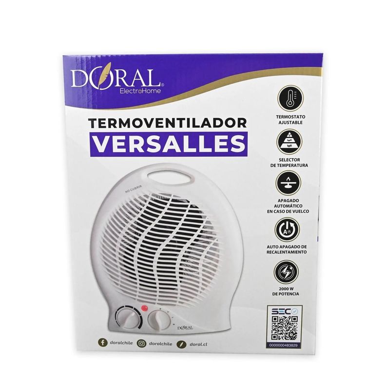 Termoventilador Versalles 2.000 W Doral-1