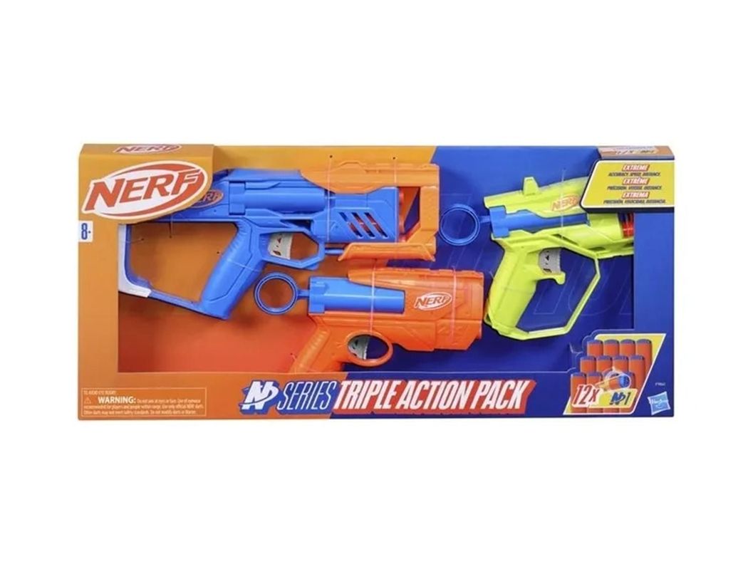 Nerf Series Triple Action Pack F9841SA00 Naranjo